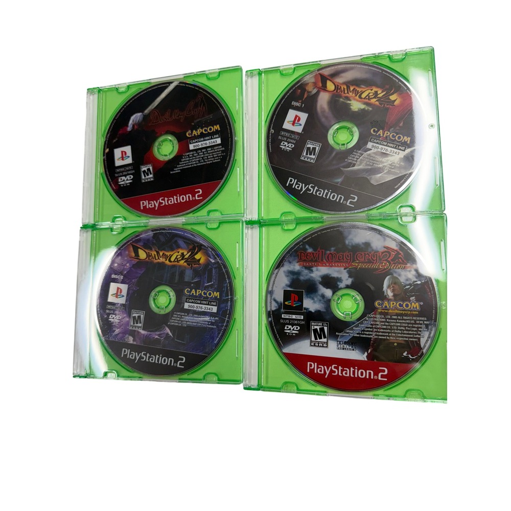 Devil May Cry 1 2 3 Special Edition PS2 PlayStation 2 Capcom Game Lot 4 Discs